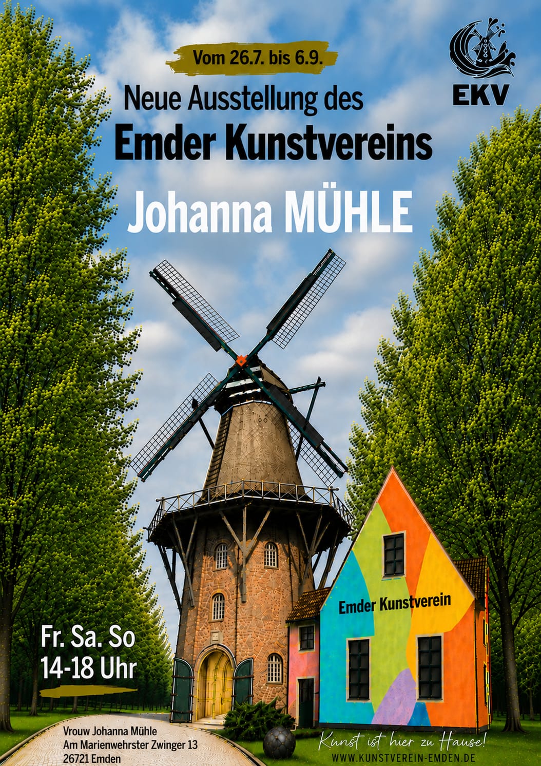 Vrouw Johanna Plakat Vorderseite