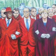 2015, Acryl auf Leinwand (200 x 100) ICH bin NICHT Karlchen