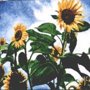 1999, Acryl auf Leinwand (90 x 70) Wilde Orchideen (1999)