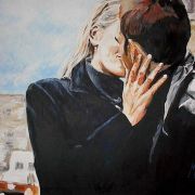 2002, Acryl auf Leinwand (150 x 105) Der Kuss (2002)